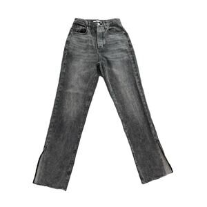 Pacsun Dad Jeans Women’s Black Button Fly Straight Leg Size 24